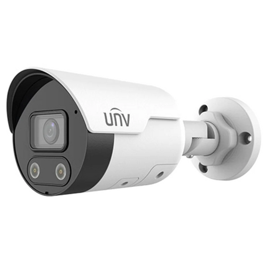 Uniview IPC2122LE-ADF40KMC-WL Outdoor CCTV Audio Camera, 4mm Lens