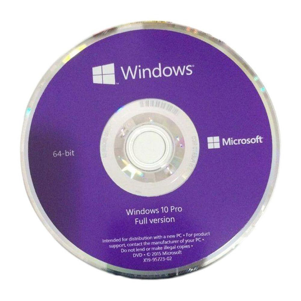 نسخة DVD OEM كاملة لنظام التشغيل مايكروسوفت ويندوز 10 برو - 64 بت