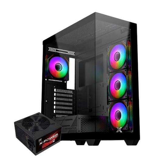 Xigmatek Blast 4GF Mid Tower PC Case with X-Power 600W 80 Plus White PSU