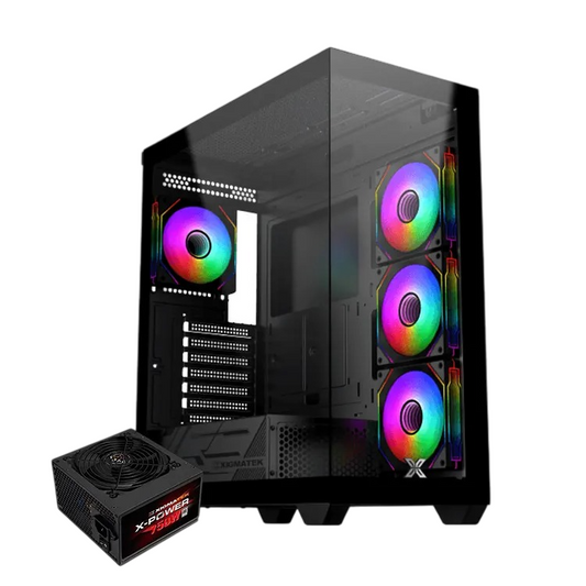 Xigmatek Blast 4GF Mid Tower PC Case with X-Power 750W 80 Plus White PSU
