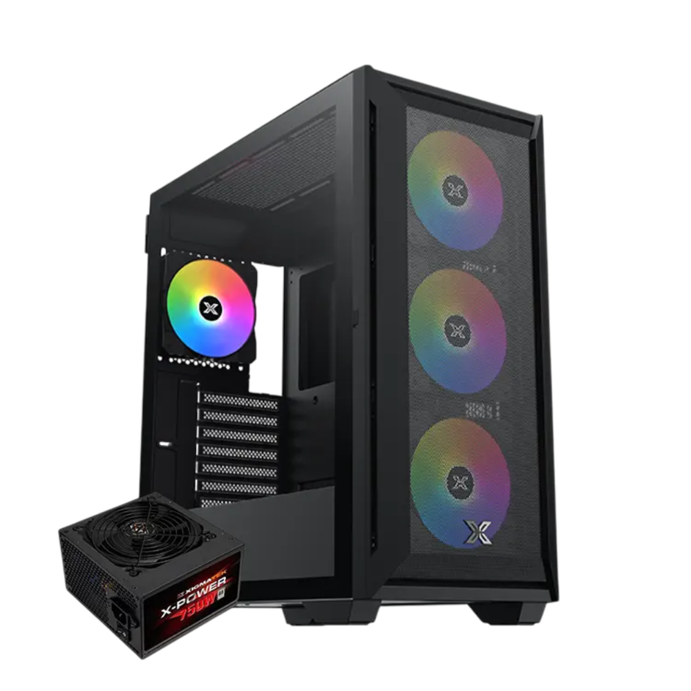 Xigmatek Master X II Pro ATX PC Case with X-Power 750W 80 Plus White PSU