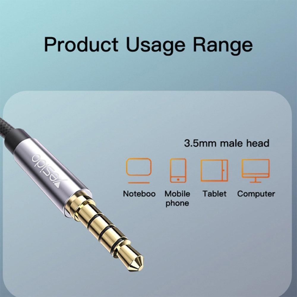 Yesido YAU28 3.5mm jack to Dual 3.5mm Ports Adapter