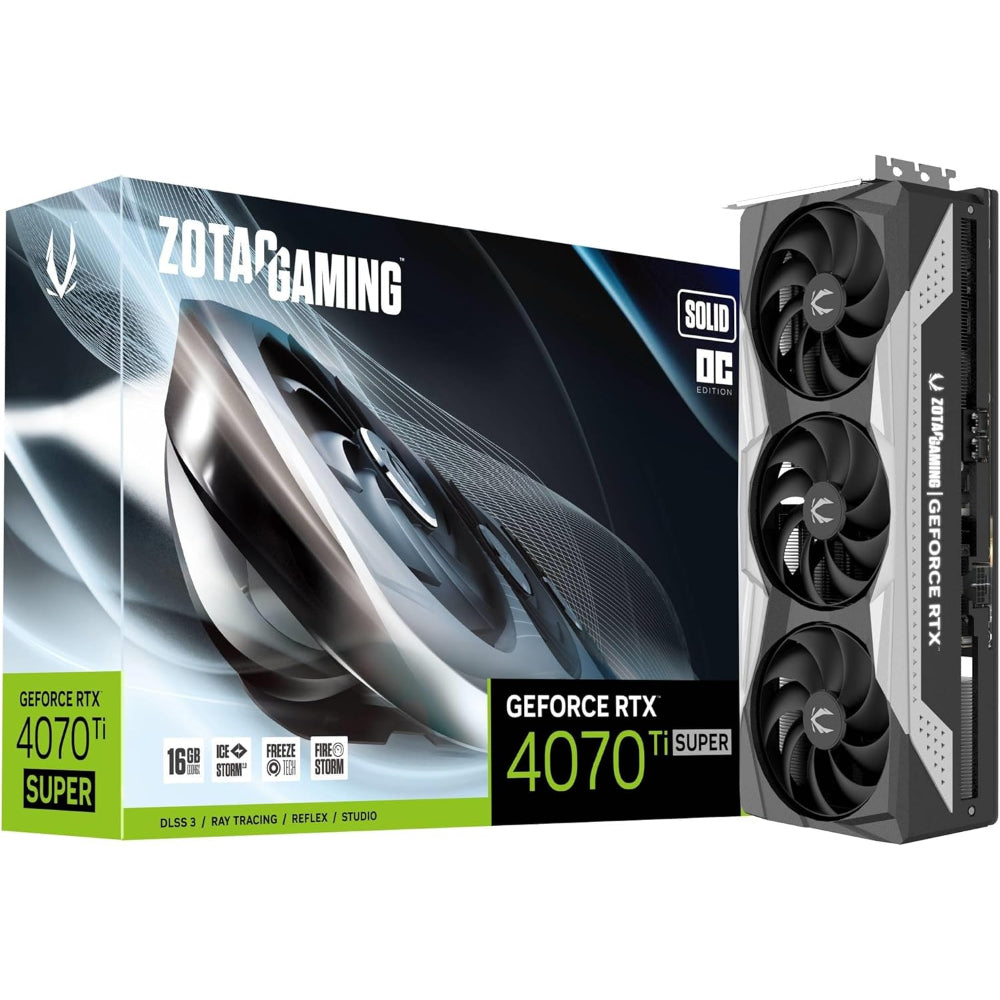 Zotac Gaming GeForce RTX 4070 Ti Super Solid 16GB GDDR6X Graphics Card