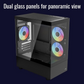 AeroCool Viewport Mini PC Case with 3 ARGB Fans