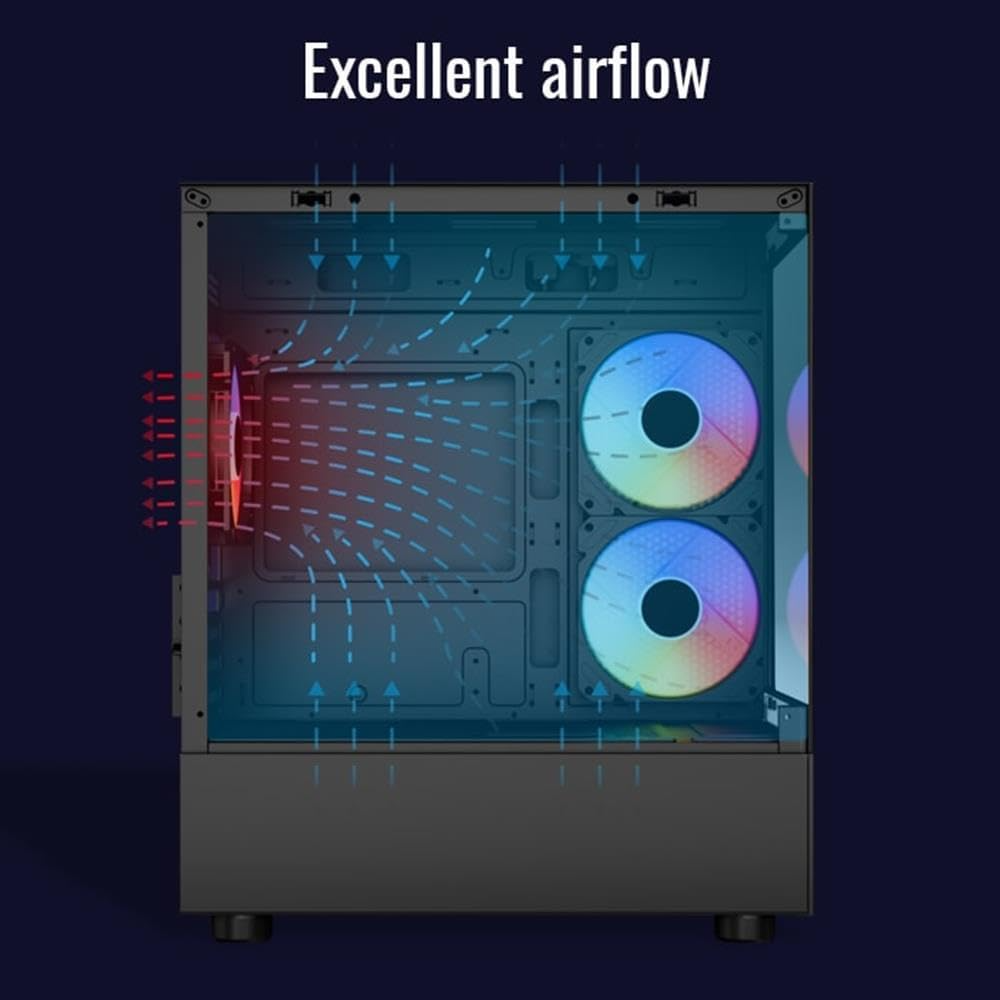 AeroCool Viewport Mini PC Case with 3 ARGB Fans