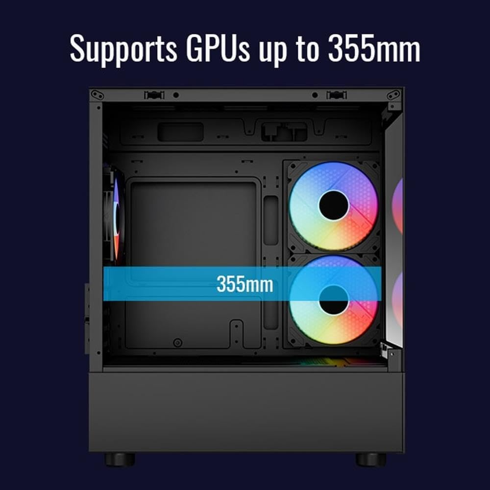 AeroCool Viewport Mini PC Case with 3 ARGB Fans
