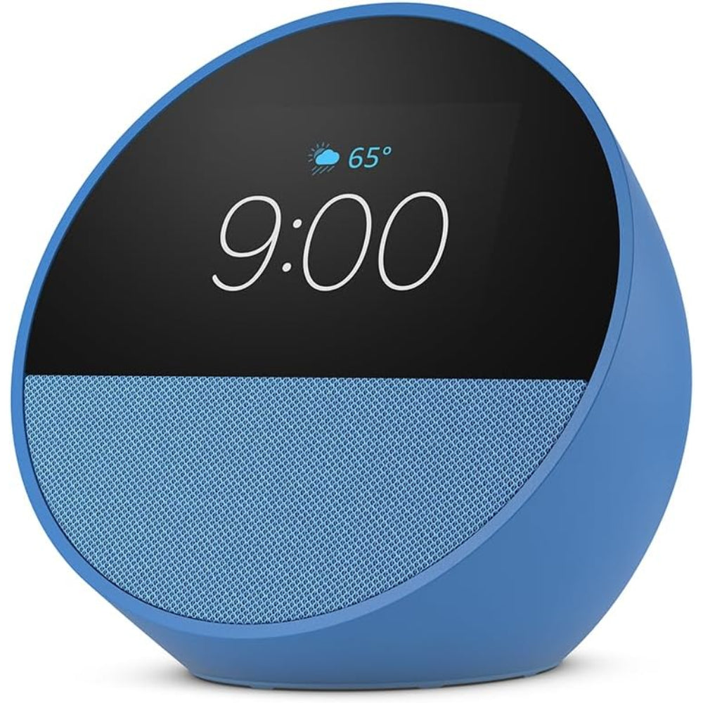 Amazon Echo Spot 2024 with Clock and Alexa Voice Assistant