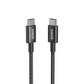 كابل USB-C الى USB-C انكر نايلون 333 A8756H11، قدرة 100 وات - 1 متر