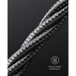 كابل USB-C الى USB-C انكر نايلون 333 A8756H11، قدرة 100 وات - 1 متر