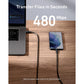 كابل USB-C إلى USB-C انكر باور لاين III، قدرة 100 وات - 1.8 متر
