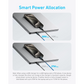 كابل 2 في 1 من USB-C الى USB-C انكر A8895H11، قدرة 140 وات - 1.2 متر