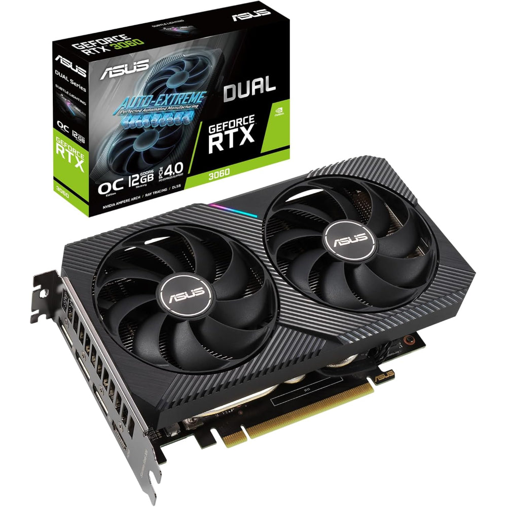 كارت شاشة اسوس دوال جي فورس RTX 3060 OC ذاكرة 12 جيجابايت GDDR6
