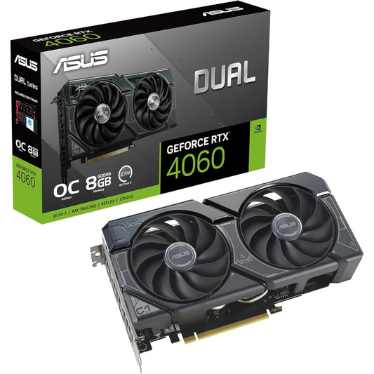 كارت شاشة اسوس دوال جي فورس RTX 4060 OC ذاكرة 8 جيجابايت GDDR6