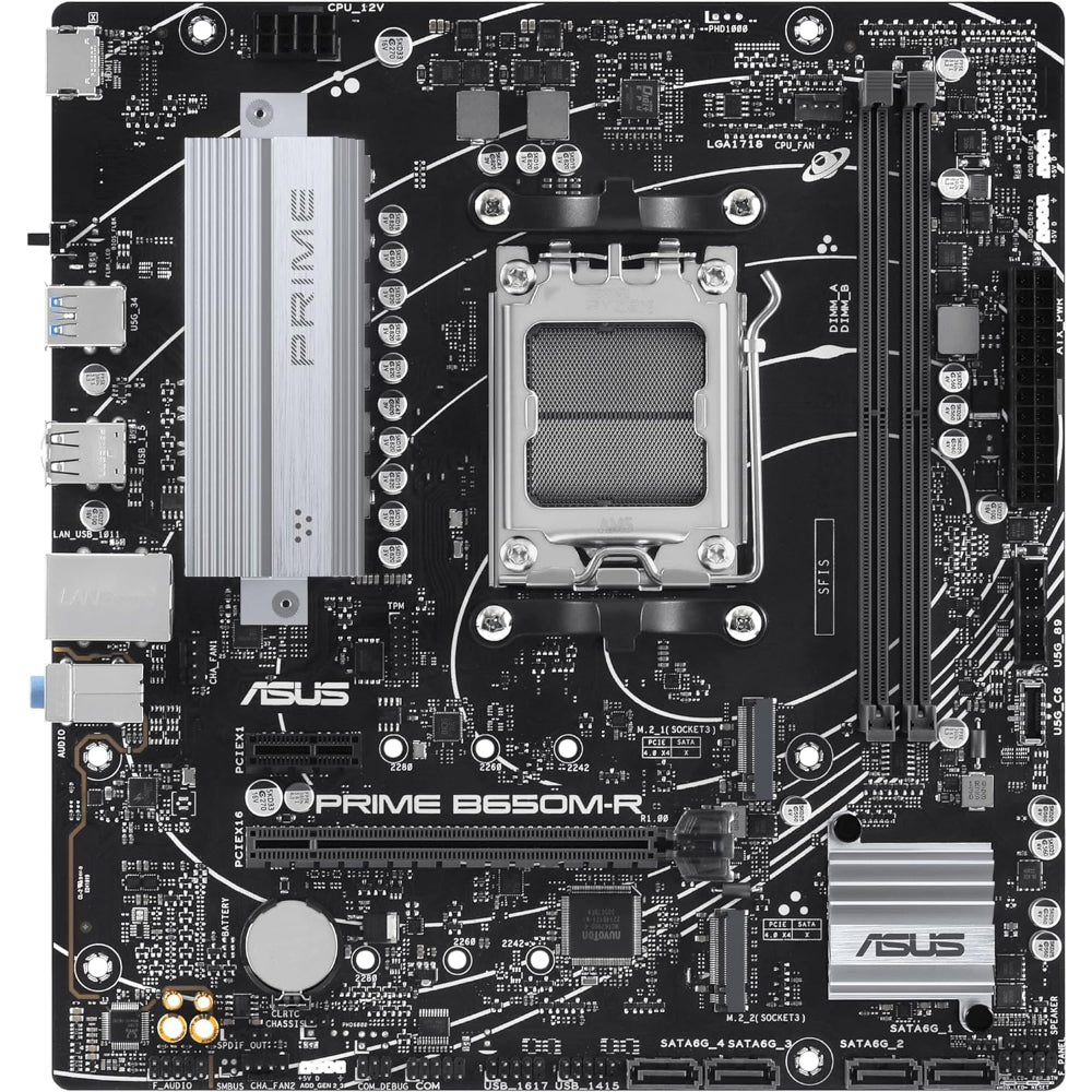 مازر بورد اسوس برايم B650M-R، مقبس AM5، ذاكرة DDR5