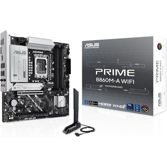 مازر بورد اسوس برايم B860M-A واي فاي 6E، مقبس LGA 1851، ذاكرة DDR5