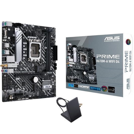 مازر بورد اسوس برايم H610M-A واي فاي D4، مقبس LGA 1700، ذاكرة DDR4