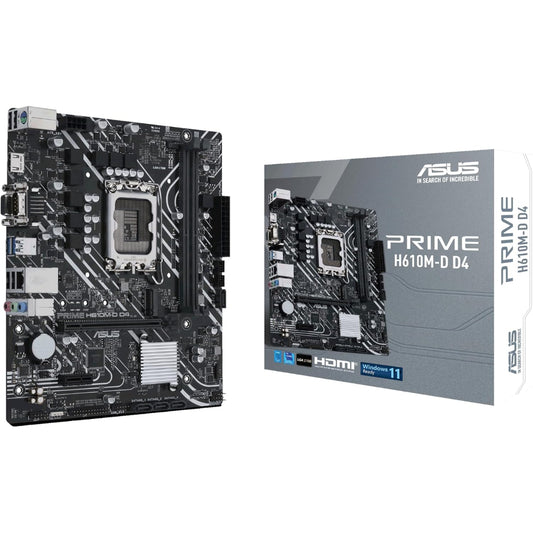 مازر بورد اسوس برايم H610M-D D4، مقبس LGA 1700، ذاكرة DDR4