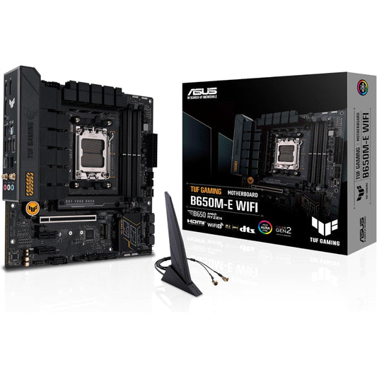 Asus TUF GAMING B650M-E WIFI 6 Motherboard, AM5 Socket, DDR5 Memory