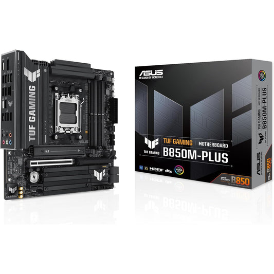 Asus TUF GAMING B850M-PLUS Motherboard, AM5 Socket, DDR5 Memory