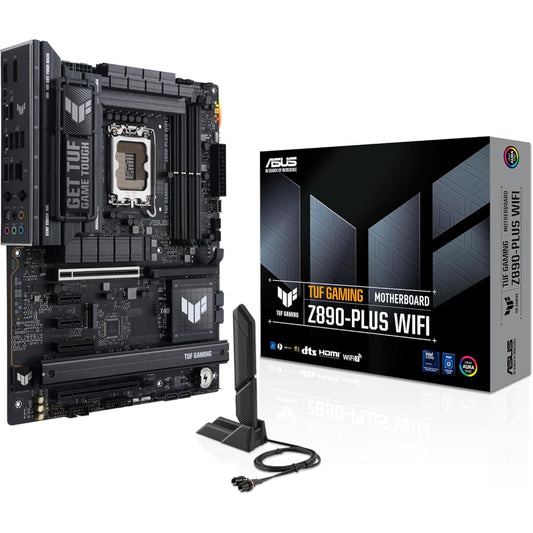 Asus TUF GAMING Z890-PLUS WIFI 7 Motherboard, LGA 1851 Socket, DDR5 Memory