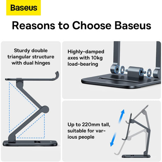 Baseus Desktop Biaxial Foldable Metal Stand for Mobiles and Tablets