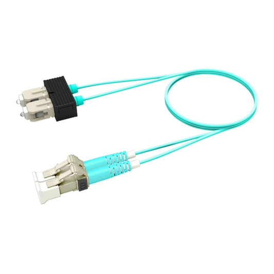 CommScope Systimax FFXLCSC42 Duplex LC/UPC to SC/UPC Fiber Patch Cord, 3 Meter