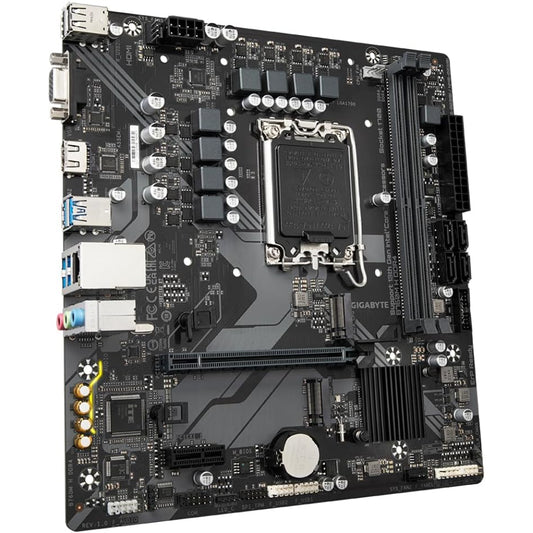 Gigabyte B760M H Motherboard, LGA 1700 Socket, DDR4 Memory