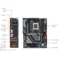 Gigabyte X870 GAMING X WIFI7 Motherboard, AM5 Socket, DDR5 Memory