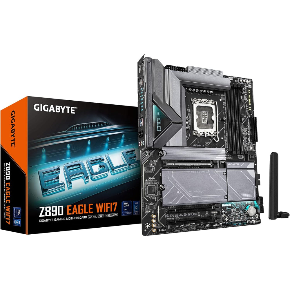 مازر بورد جيجابايت Z890 ايجيل واي فاي 7، مقبس LGA 1851، ذاكرة DDR5