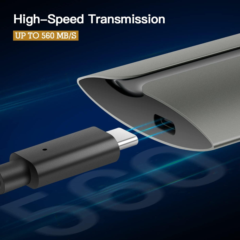 درايف SSD خارجي هيكسيمي T300S سعة 1 تيرابايت - سرعة 560 ميجابايت/ثانية