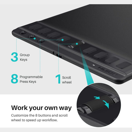 Huion Inspiroy 2 M H951P Graphics Tablet