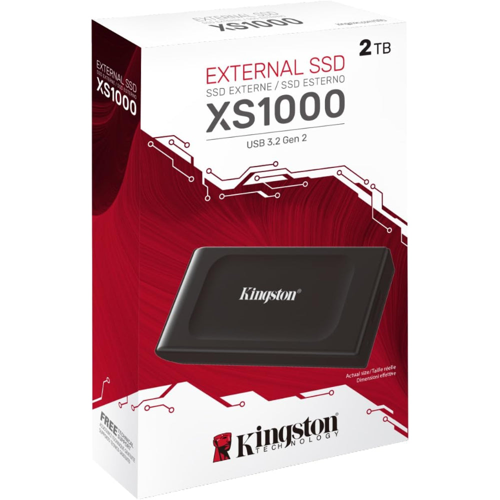 درايف SSD خارجي كينجستون ديجيتال XS1000 سعة 2 تيرابايت - سرعة 1050 ميجابايت/ثانية