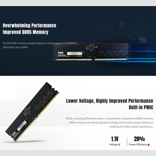رام DDR5 كليف سعة 16 جيجابايت بسرعة 5600 ميجاهرتز
