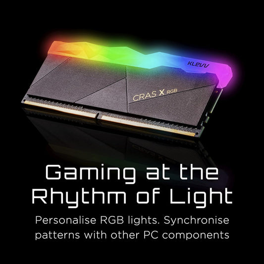 رام DDR4 كليف كراس X RGB سعة 16 جيجابايت (2 × 8 جيجابايت) بسرعة 3200 ميجاهرتز