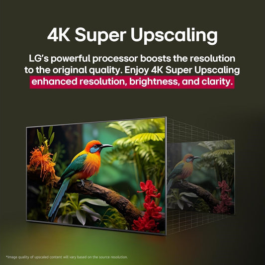 LG 4K QNED Smart TV, 55 Inch, with AI Magic Remote - webOS25 55QNED80A6A