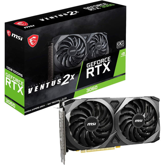MSI GeForce RTX 3060 VENTUS 2X OC 12GB GDDR6 Graphics Card