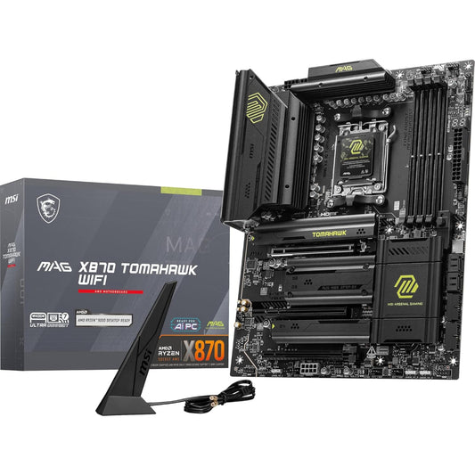 MSI MAG X870 Tomahawk WiFi 7 Motherboard, AM5 Socket, DDR5 Memory
