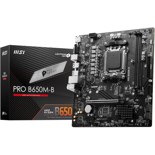 MSI PRO B650M-B Motherboard, AM5 Socket, DDR5 Memory