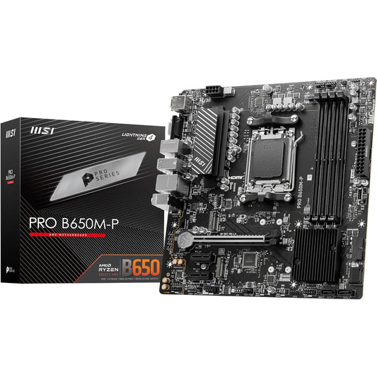 MSI PRO B650M-P Motherboard, AM5 Socket, DDR5 Memory