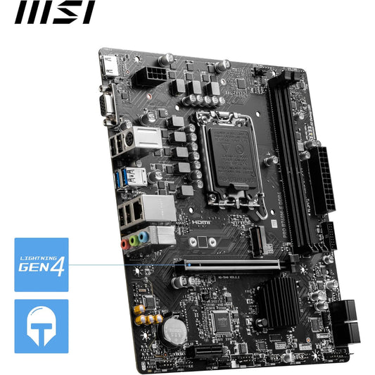 MSI PRO B760M-E Motherboard, LGA 1700 Socket, DDR4 Memory