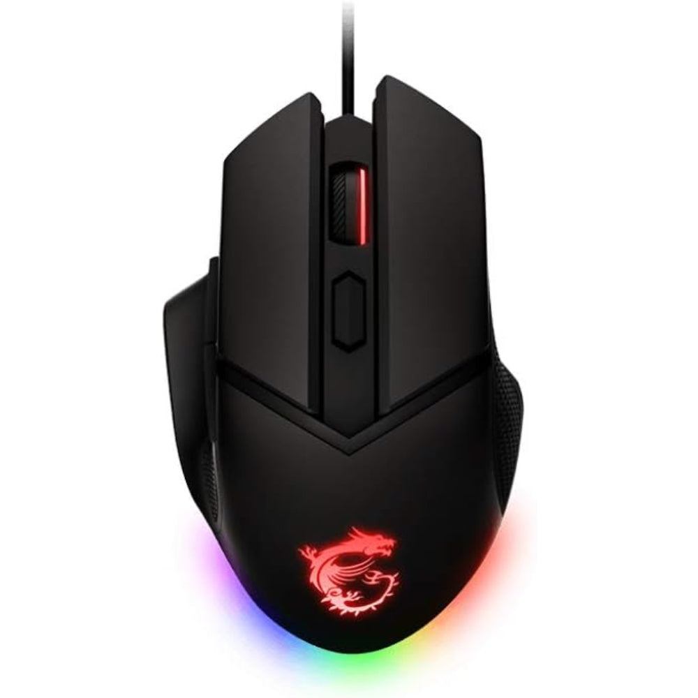 MSI Clutch GM20 Elite Wired Gaming Mouse, 6400DPI