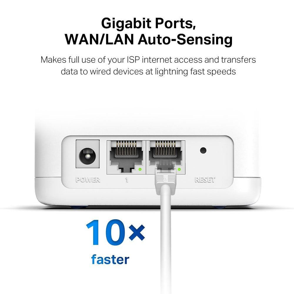 نظام اكسيس بوينت واي فاي للمنزل ميركوسيس هالو H30G AC1300، سرعة 1300 ميجابايت في الثانية (2 قطعة)