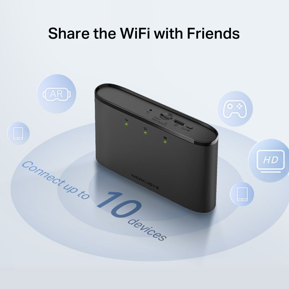 Mercusys MT110 4G LTE Mobile Wi-Fi Router