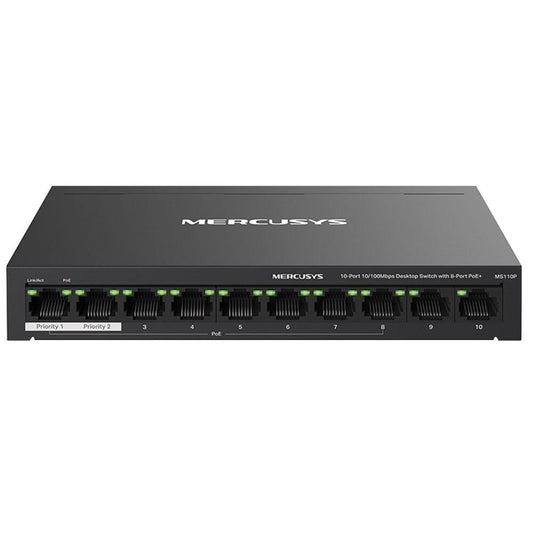 Mercusys MS110P Unmanaged PoE Switch, 10 Ports