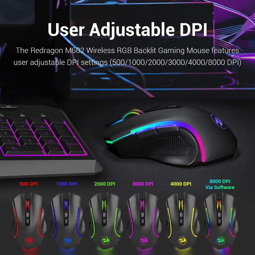 Redragon Griffin M602-KS Wireless Gaming Mouse