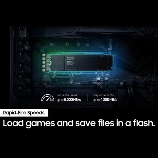 درايف NVMe M.2 SSD سامسونج 990 ايفو سعة 1 تيرابايت - 5000 ميجابايت/ثانية