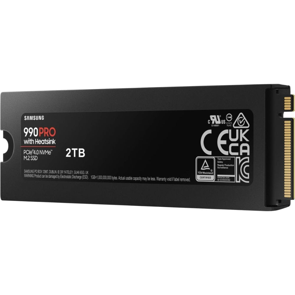 درايف NVMe M.2 SSD سامسونج 990 برو سعة 2 تيرابايت مع مشتت حراري - 7450 ميجابايت/ثانية