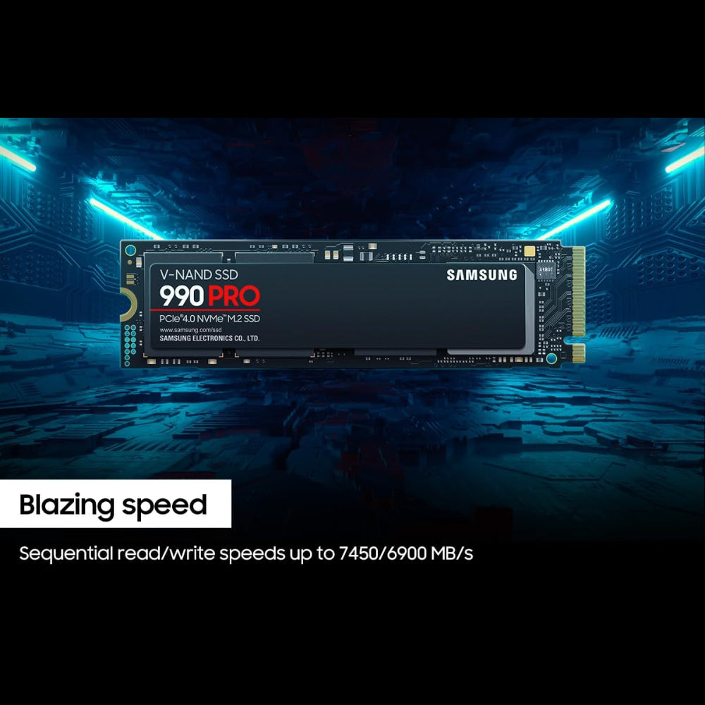 درايف NVMe M.2 SSD سامسونج 990 برو سعة 1 تيرابايت - 7450 ميجابايت/ثانية