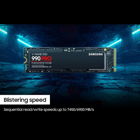 درايف NVMe M.2 SSD سامسونج 990 برو سعة 2 تيرابايت - 7450 ميجابايت/ثانية