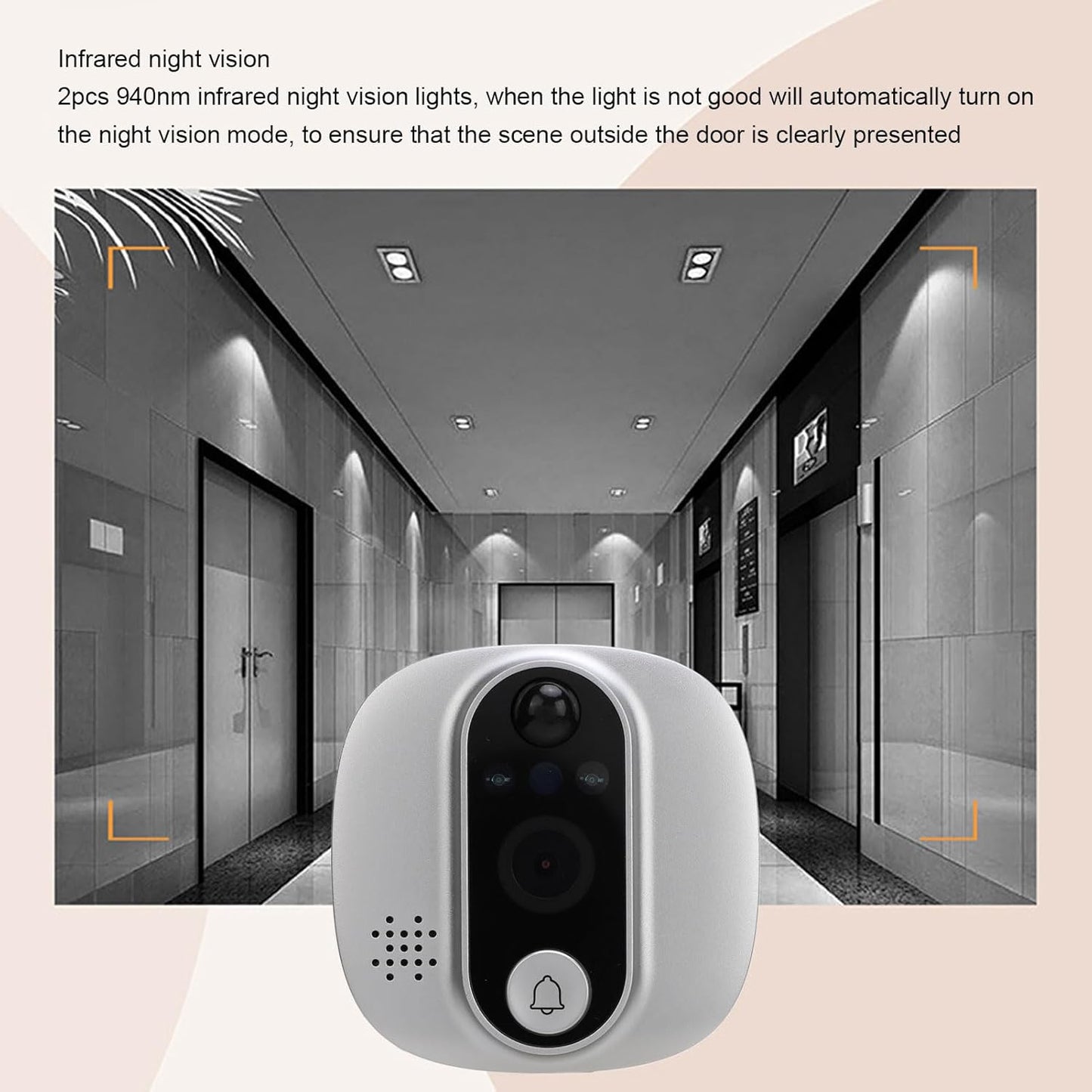Smart Wi-Fi Doorbell, with Camera and Mobile App